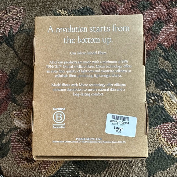 STRIPE & STARE {New in Box} Thong Panty Pack | "Neon Candy" 3 pack | Large 8-10 - Picture 4 of 6